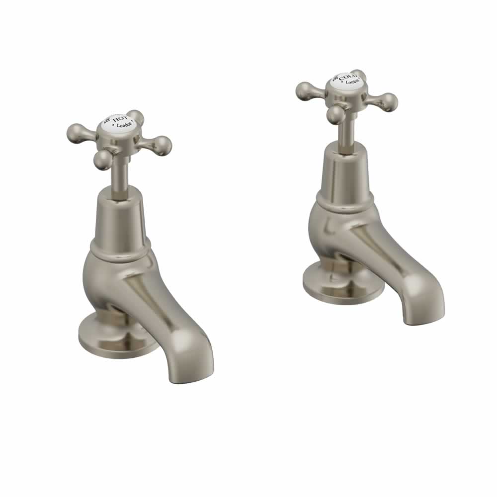 Claremont basin taps 3" brushed nickel